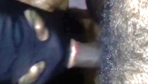 Indian girl with huge tits is on her knees and swallowing cum