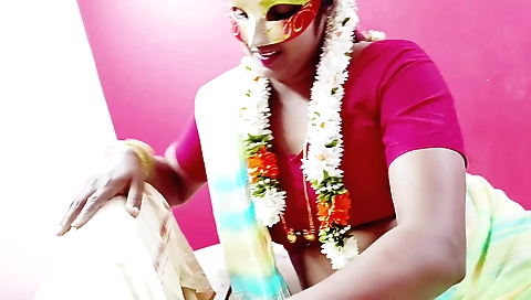 Brunette indian milf 18+ cums on her stepdad's dick