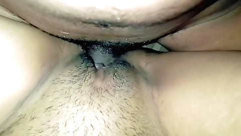 Amateur hairy girl in sexy position in a sexy dress