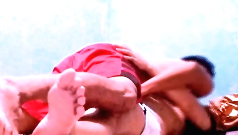 Indian amateur brunette in sexy lingerie and dress