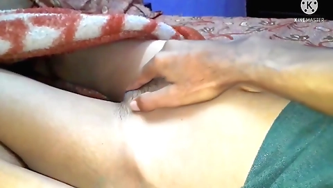 Busty brunette with a hairy pussy creampie on a webcam