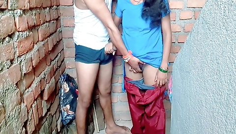 Brunette handjob with school uniform ex-boyfriend in hd