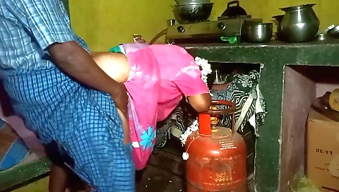 Teen 18+ in a dress and jeans gets a doggy style with dick