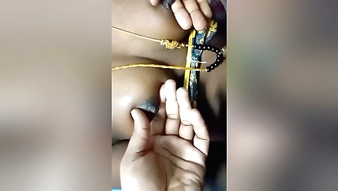 Indian teen girl is fucking on the bed in amateur porn