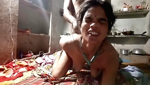 Busty brunette teen gets fucked on the sofa in the bedroom