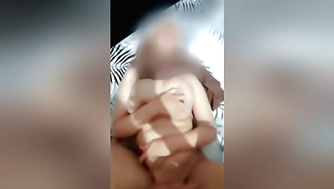 Big tit brunette is riding a big boner in her pussy