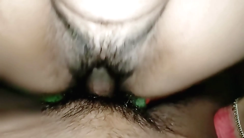 Indian desi girl with hairy pussy enjoys fetish sex