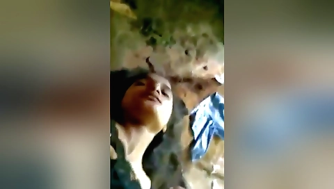 Indian girlfriend has her hairy cunt fucked outdoors