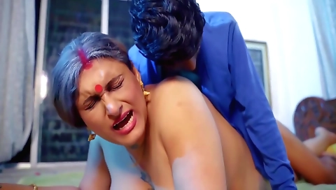 Indian babe gets her stepbrother to fuck her in a scene