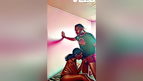 Indian car toon gets her pussy licked by a bigger dick