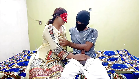 Indian guy caught masturbating with his girlfriend