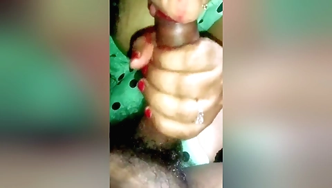 Indian girl fucks her tight job hole with a big dong