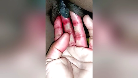 Indian hairy mom seduced by her husband on the couch