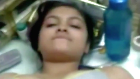 Busty brunette in indian dress getting her pussy licked