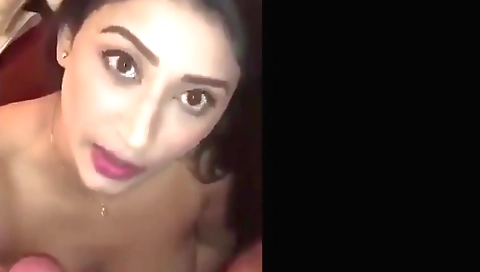 Indian brunette fucked by big tits in pov sex video