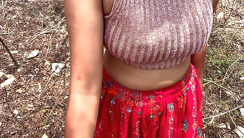 Indian teen 18+ with nice face gets fucked outdoors