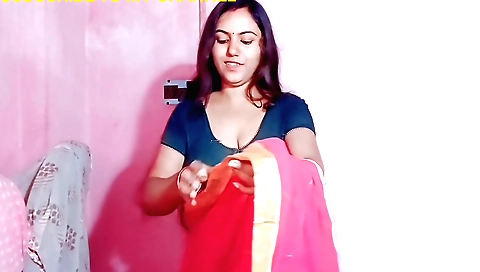 Bhabhi Removing Saree In Front Of Devar Big Boobs Deep Navel