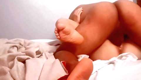 Indian teen girl fucks on her bed in a hot pov video