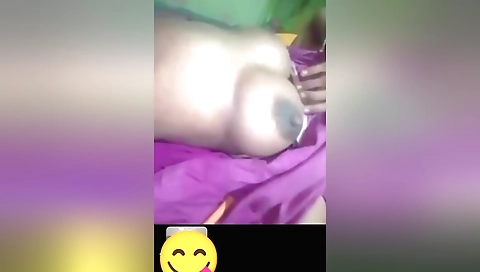 Busty bhabi with fat ass plays her games in video call