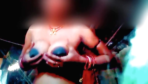Solo female in indian village is in her private video