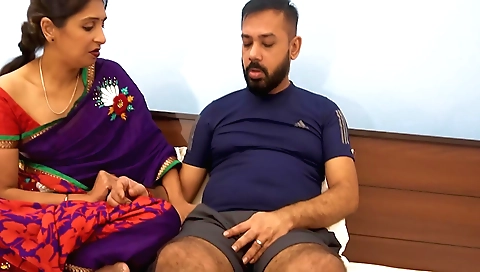 Brunette girl cheating on ex-boyfriend with his partner