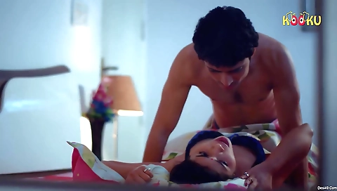 Brunette milf with big tits sucks and gets a cumshot