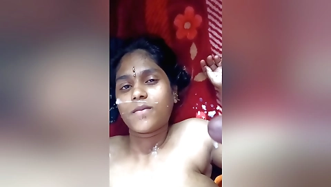 Sucking Bhabhi With Bindiya Desi Cock Cum On His Face