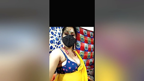 Sexy blonde with large natural boobs shows off her body