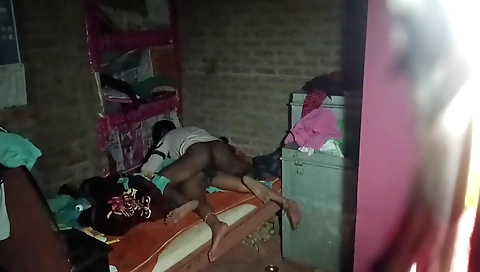 A couple is having fun on the bed in a hot sex video