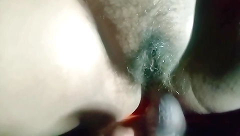 Hairy stepsister-in-law and friend having sex at home