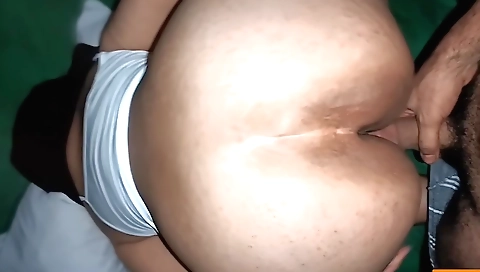 Indian amateur brunette girl with a nice ass is fucking