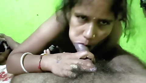 Bhabhi's hubby and his wife are making love in the bedroom