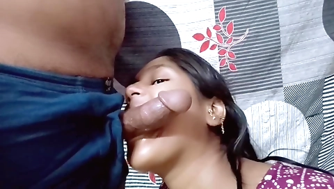 Indian wife has fun with her neighbor's dick in bed