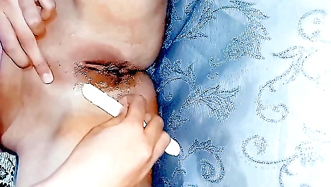 Hot indian amateur girl showing hairy body and pussy