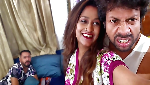 Indian tattooed woman and her lover share a double penetration