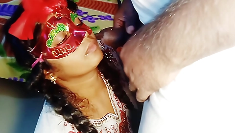 Busty brunette milf fucks with stepbrother and then she is fucked too!