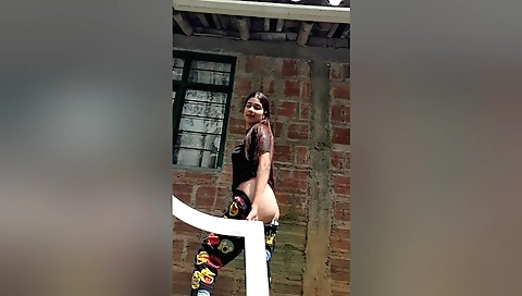 College Girl Her Big Tits In The Park And Her Pussy