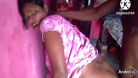 Indian stepbrother-in-law in a hot way fucked in a kitchen