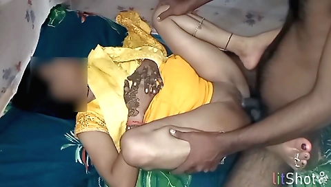 Indian girlfriend with big boobs gets fucked by her husband