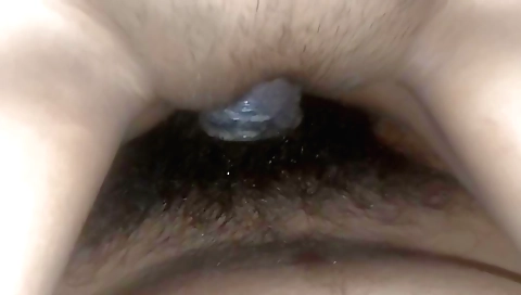 Indian milf gives a blowjob and a handjob to the man