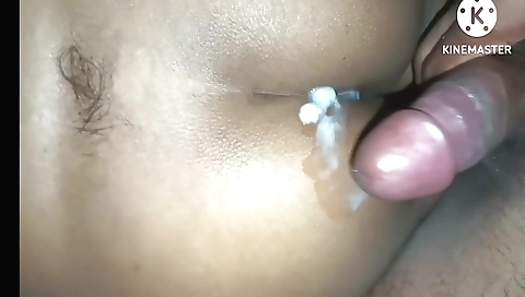 Hot brunette naked in bedroom in sexy pose fuck and lick