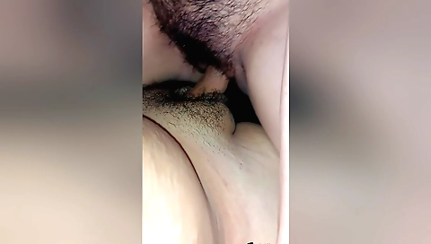 Indian girl with hairy pussy rides her stepbrother