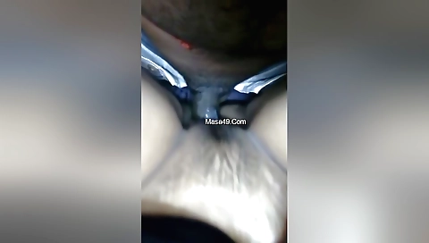 Indian girl has an erotic experience in the kitchen