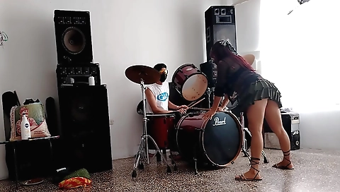 Busty indian girl shows off her body on a solo video